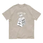 ねこぜもんのLEVEL UP FTS しろいロゴ Organic Cotton T-Shirt