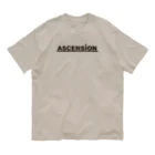 TシャツジャパンSUZURI店🇯🇵のアセンション（ASCENSION）黒文字 オーガニックコットンTシャツ