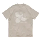 雁花工房（寄付アイテム販売中です）のWild plants of HOTOKENUMA-wetlands（白） オーガニックコットンTシャツ