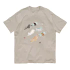 トコロコムギの絵の具にゃんこ オーガニックコットンTシャツ