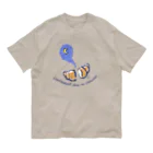 サトウノリコ*のクロワッサンの中の三日月 Organic Cotton T-Shirt