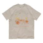 SU-KUの幸せな人生を！(オレンジ系) オーガニックコットンTシャツ