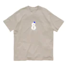 クリオネショップの雪だるま（青帽子） Organic Cotton T-Shirt