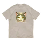 トロ箱戦隊本部の甘党宣言 猫さん Organic Cotton T-Shirt