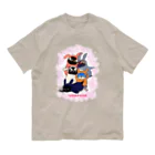 ヤママユ(ヤママユ・ペンギイナ)のうさぺん。(ハートフレーム) Organic Cotton T-Shirt