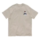 Lily bird（リリーバード）の正座の弓道部んちょ（桜文鳥）と星的② Organic Cotton T-Shirt