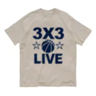 sports_tower スポーツタワーの3x3・スリーエックススリー・3人制バスケ・Tシャツ・アイテム・グッズ・ストリートバスケ・バスケットボール・スピーディーなバスケ・1試合10分間の21点ノックアウト・スポーツ・有望 オーガニックコットンTシャツ