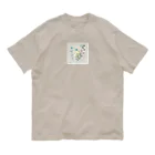 SuRa/AIイラストのPastelFlower オーガニックコットンTシャツ