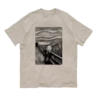 MUGEN ARTのムンク　叫び　Munch / The Scream リトグラフ　 オーガニックコットンTシャツ