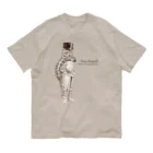 アトリエPTIMOのユキヒョウ紳士 オーガニックコットンTシャツ