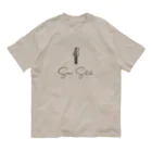 SoraSatohのSora Satoh ギターロゴグッズ（フォント：Black Pink Signature） オーガニックコットンTシャツ