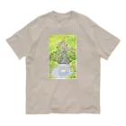 家の中の蛙 SUZURI店／森本のじっとしていたい Organic Cotton T-Shirt