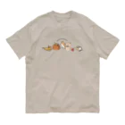 kiki25のコーギーと朝ごはん オーガニックコットンTシャツ