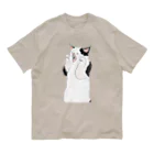 トコロコムギの妖怪あくびうつしにゃんこ Organic Cotton T-Shirt