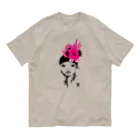 イラストレーターこたけゆか 公式オリジナルグッズのFlower girl Organic Cotton T-Shirt