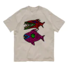 ぷりてぃーくりーちゃーずのグロザカナ オーガニックコットンTシャツ