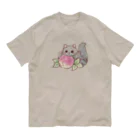 猫のきぬくんのお店のあごのせにゃん オーガニックコットンTシャツ