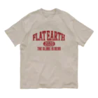 Mappila SHOPのカレッジ風［ネバダカラー］　フラットアース　FLATEARTH Organic Cotton T-Shirt