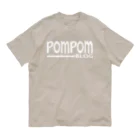mf@PomPomBlogのPOM CRUZ（white） オーガニックコットンTシャツ