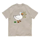 LalaHangeulの오리 (アヒル)韓国語オノマトペ Organic Cotton T-Shirt