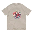 Stellaの水彩画タッチの幸せな音色を奏でるクリスマスベル Organic Cotton T-Shirt