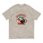 ピヨ爺の副業のほっとひとかえる = げこる = オーガニックコットンTシャツ