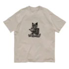 AXL CATのガウェイン (AXL CAT) オーガニックコットンTシャツ