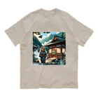 アニマル達の温泉旅館を営むカピパラ Organic Cotton T-Shirt