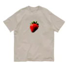 029to0831のレトロ調イチゴ Organic Cotton T-Shirt