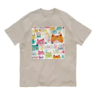 F2 Cat Design Shopのbeloved cats 002 オーガニックコットンTシャツ