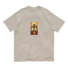 mirinconixのブリキのヴィンテージ風ロボットのイラスト Organic Cotton T-Shirt