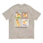 DoodleDenのハナとデイジーとナツとコロ オーガニックコットンTシャツ