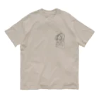 カレー屋　月夜のライオンの©Kia　第３弾 （黒） Organic Cotton T-Shirt