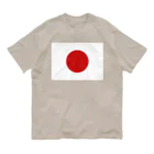 お絵かき屋さんの日本の国旗 オーガニックコットンTシャツ