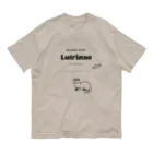 Lutrinaeのカワウソ / SALMON WITH オーガニックコットンTシャツ