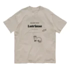 Lutrinaeのカワウソ / SALMON WITH Organic Cotton T-Shirt