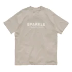 SPARKLEのSPARKLE-シンプル白字 オーガニックコットンTシャツ