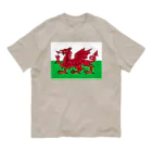 お絵かき屋さんのウェールズの旗 Organic Cotton T-Shirt