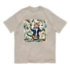 なむねこの猫社長 オーガニックコットンTシャツ