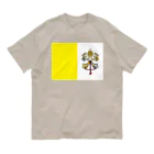 お絵かき屋さんのバチカンの国旗 Organic Cotton T-Shirt