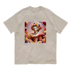 お花屋SUNのFleur Marie 「フルール・マリー」 Organic Cotton T-Shirt