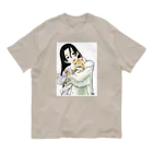 HermannStrasseのフトアゴと女の子 オーガニックコットンTシャツ