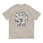 segasworksの蛇拳のパンダちゃん オーガニックコットンTシャツ