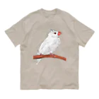 Lily bird（リリーバード）の水浴び文鳥 カラー Organic Cotton T-Shirt