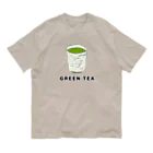 NIKORASU GOのジャパニーズスピリッツデザイン「緑茶」 オーガニックコットンTシャツ