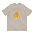 めろんぽっぷのお店だよのこたつカメのこたろー　赤 オーガニックコットンTシャツ