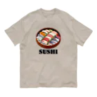 猫と釣り人のSUSHI_2R Organic Cotton T-Shirt