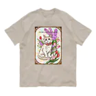 Ａｔｅｌｉｅｒ　Ｈｅｕｒｅｕｘの春の花々と猫　Fiori di Primavera Ⅲ Organic Cotton T-Shirt