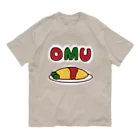 旻天堂(旧 ゆうれい星)のOMU OMU (余白有りVer.) オーガニックコットンTシャツ