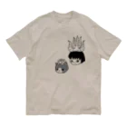 nanaqsaのアロエのアッちゃんとエケネコ オーガニックコットンTシャツ